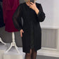 Jopa 40 % alennusta!!❣️Rhinestone Decor Musta Midi Mekko