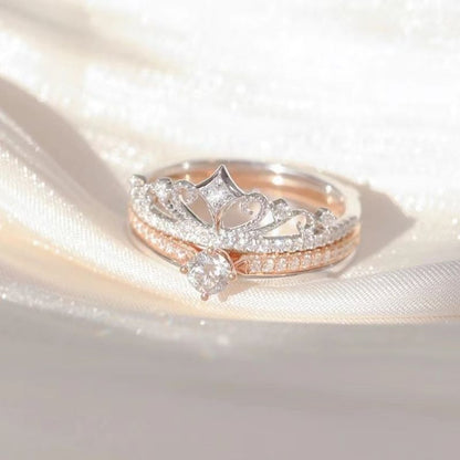 💍Elegantti kruunu zirkonia sormukset