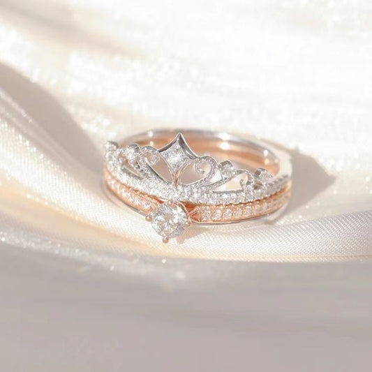💍Elegantti kruunu zirkonia sormukset