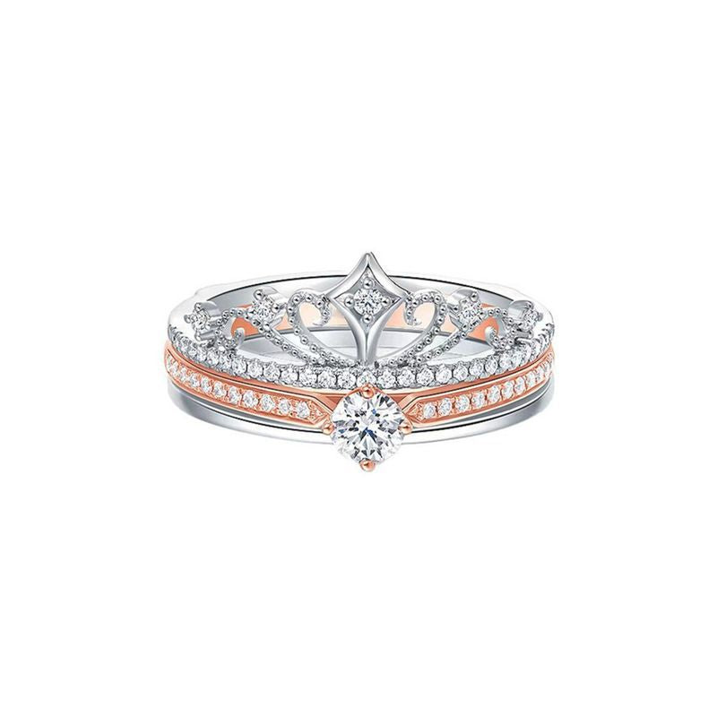💍Elegantti kruunu zirkonia sormukset