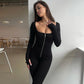 🤩 Uudet Tuotteet -50% ALE💖Slim Fit Long Sleeve Zip Jumpsuit