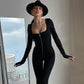 🤩 Uudet Tuotteet -50% ALE💖Slim Fit Long Sleeve Zip Jumpsuit