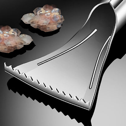 Terävä ruostumattomasta teräksestä valmistettu kalan suomustaja