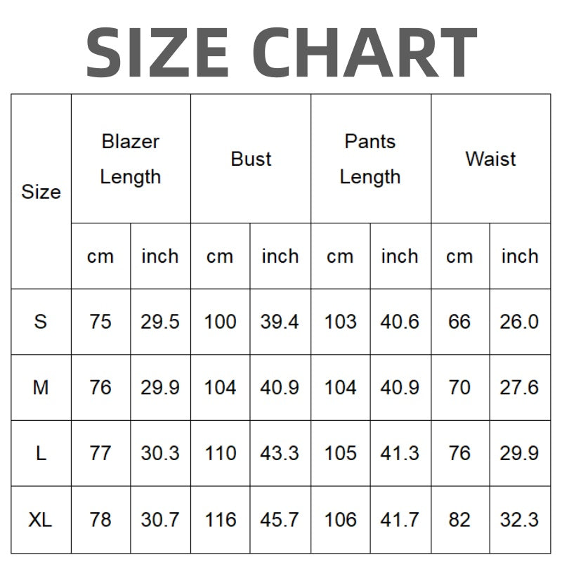 💖Rajoitettu aikatarjous 50% ALENNUS💖 Tyylikäs bleiseri & läpinäkyvät liehuhousut 2-osainen setti