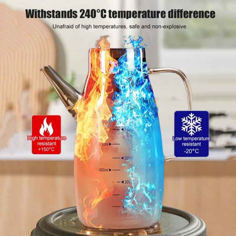 Öljyn annostelupullo, jossa on tippumaton nokka