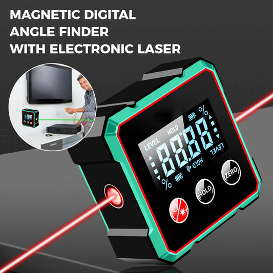 🔧 Magneettinen Digitaalinen Kulmamittari Elektronisella Lasertoiminnolla