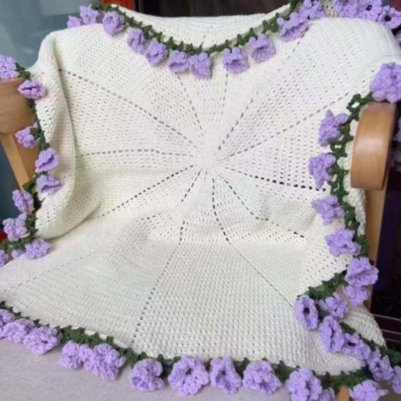 🎁2025 Nouveaux produits💐Couverture bouquet au crochet