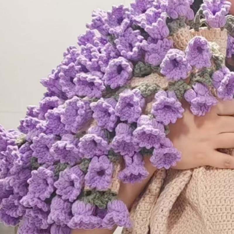 🎁2025 Nouveaux produits💐Couverture bouquet au crochet