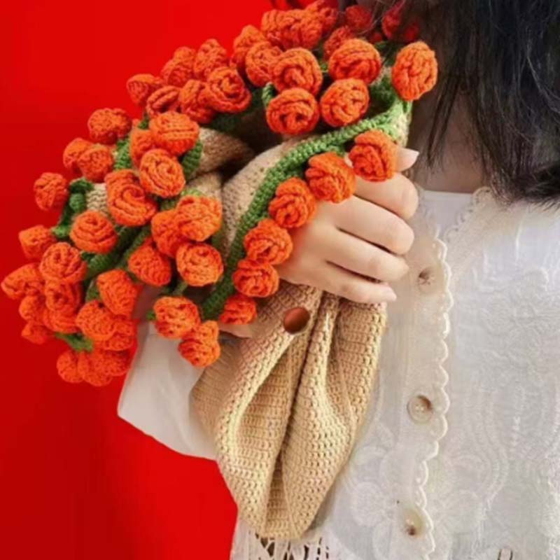 🎁2025 Nouveaux produits💐Couverture bouquet au crochet