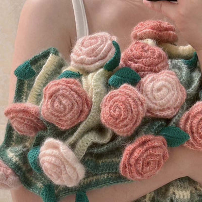 🎁2025 Nouveaux produits💐Couverture bouquet au crochet