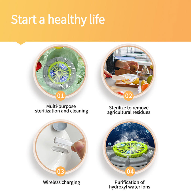 Tehokkaat kannettava hedelmien ja vihannesten puhdistuslaite