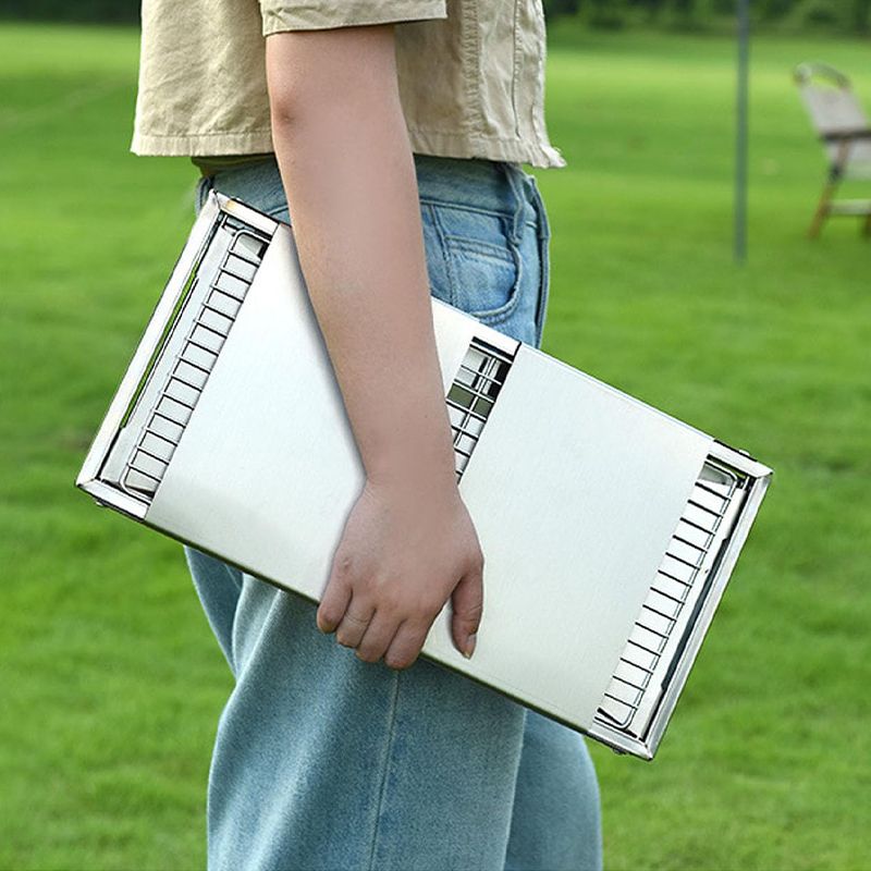 🔥Ruostumaton teräksinen taitettava ulkogrilli