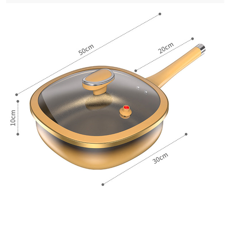 30 cm Titaaniseoksesta valmistettu tarttumaton kattila kannella