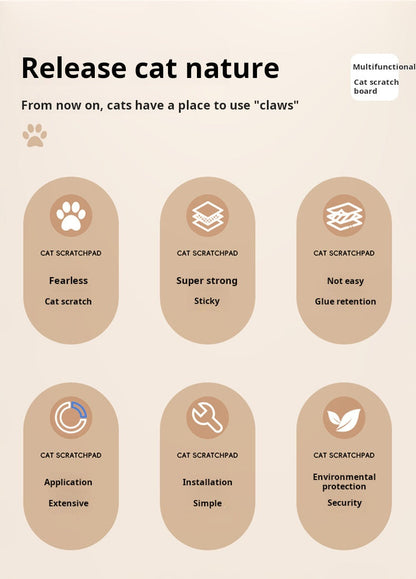 Seinään Kiinnitettävä Kissan Raapimisalusta