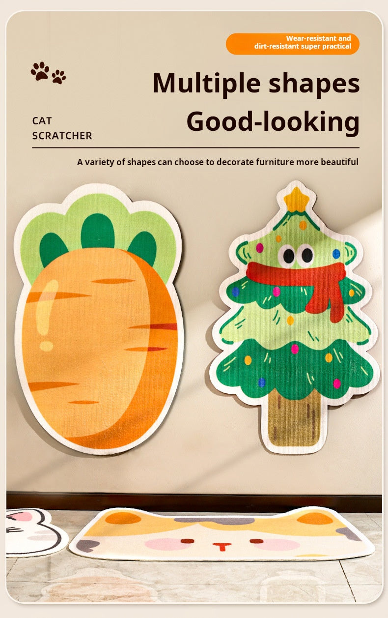 Seinään Kiinnitettävä Kissan Raapimisalusta