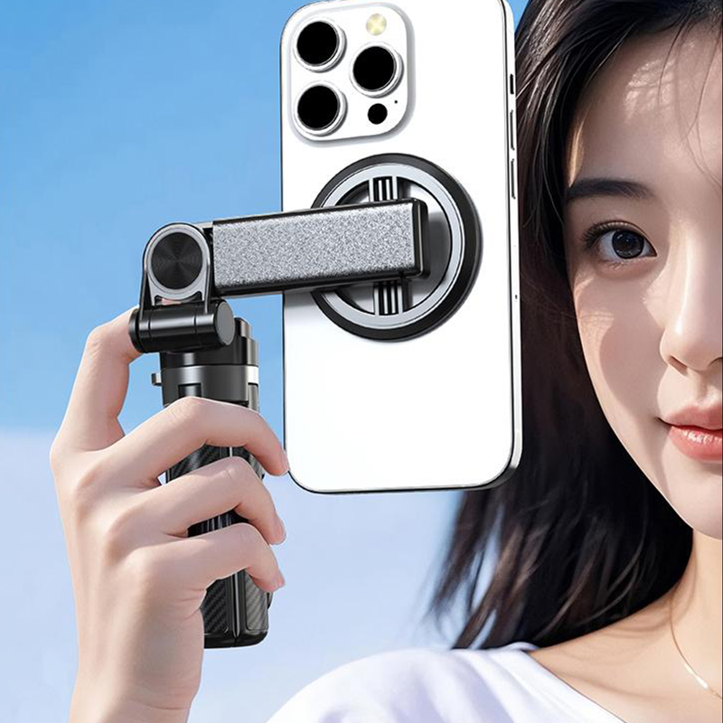 4-in-1 Monitoiminen 360° Kääntyvä Magneettinen Selfiekeppi