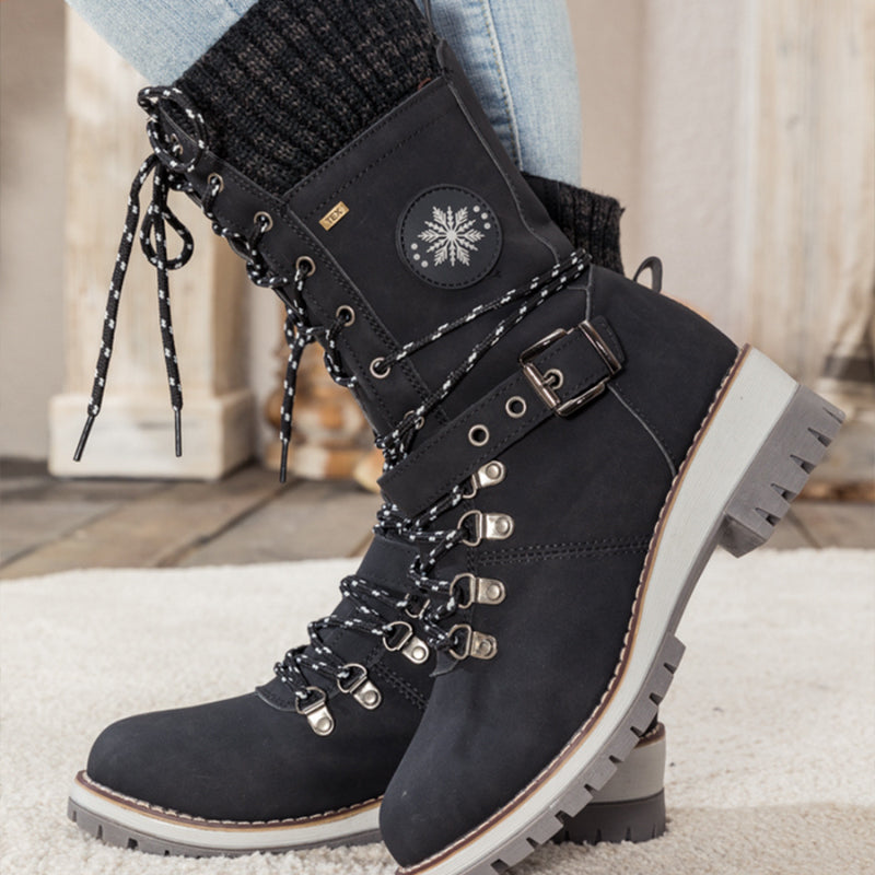 🎁 Kuuma Ale 49% ALENNUS🔥 Naisten vedenpitävät polvenkorkuiset talvisaappaat 👢