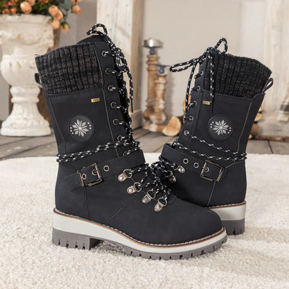 🎁 Kuuma Ale 49% ALENNUS🔥 Naisten vedenpitävät polvenkorkuiset talvisaappaat 👢