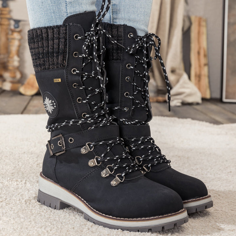 🎁 Kuuma Ale 49% ALENNUS🔥 Naisten vedenpitävät polvenkorkuiset talvisaappaat 👢