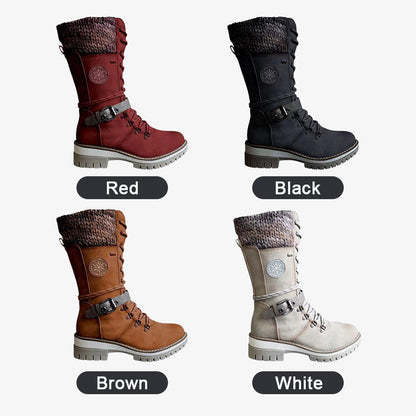 🎁 Kuuma Ale 49% ALENNUS🔥 Naisten vedenpitävät polvenkorkuiset talvisaappaat 👢