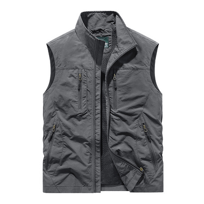 ⏰ Rajoitettu aika — 50 % ALENNUS 🔥 🧥 Miesten ylisuurikokoinen hihaton liivitakki taskuilla