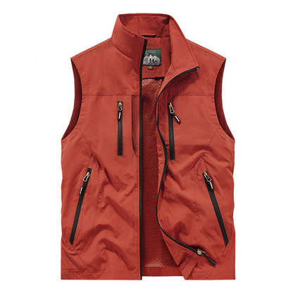 ⏰ Rajoitettu aika — 50 % ALENNUS 🔥 🧥 Miesten ylisuurikokoinen hihaton liivitakki taskuilla