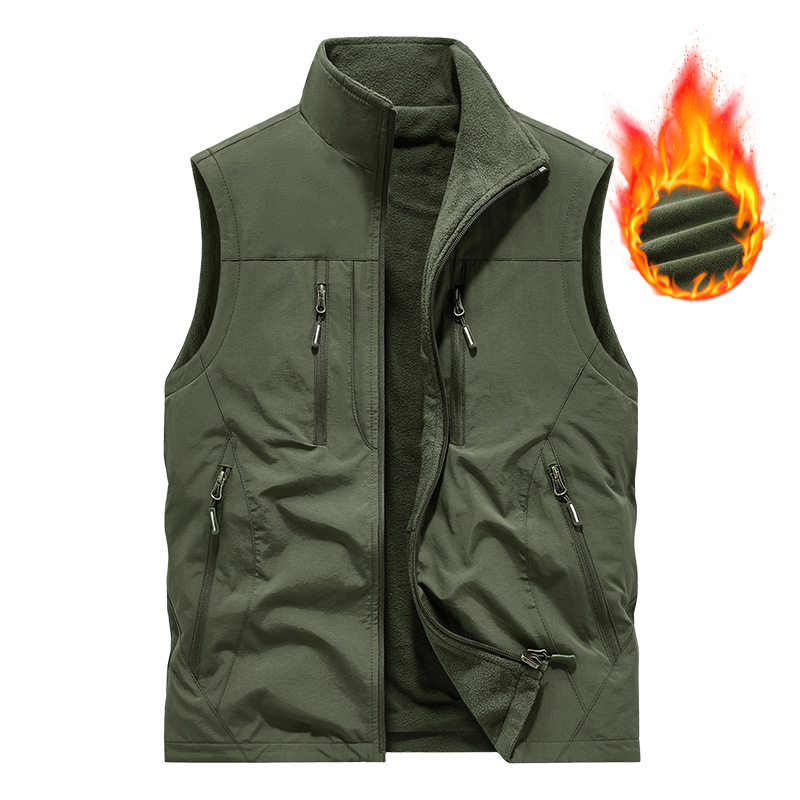 ⏰ Rajoitettu aika — 50 % ALENNUS 🔥 🧥 Miesten ylisuurikokoinen hihaton liivitakki taskuilla