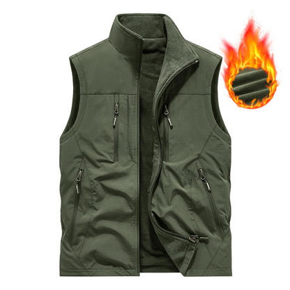 ⏰ Rajoitettu aika — 50 % ALENNUS 🔥 🧥 Miesten ylisuurikokoinen hihaton liivitakki taskuilla