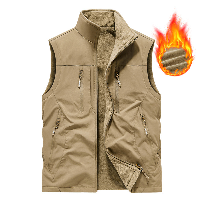 ⏰ Rajoitettu aika — 50 % ALENNUS 🔥 🧥 Miesten ylisuurikokoinen hihaton liivitakki taskuilla