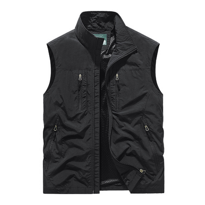 ⏰ Rajoitettu aika — 50 % ALENNUS 🔥 🧥 Miesten ylisuurikokoinen hihaton liivitakki taskuilla