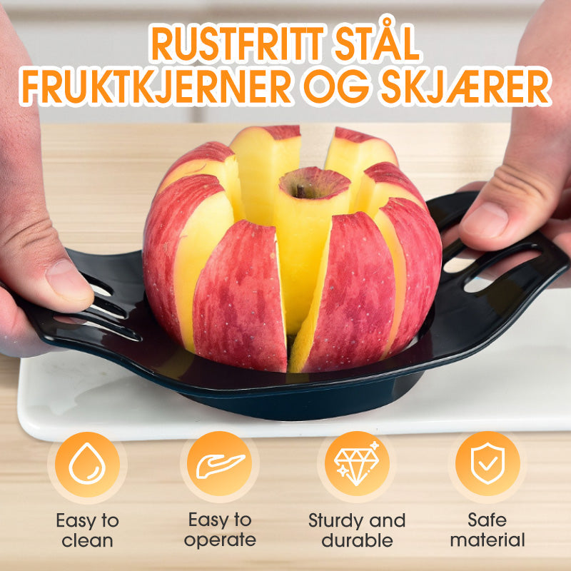 Ruostumaton teräshedelmäydinpoistaja ja viipaloin🍎