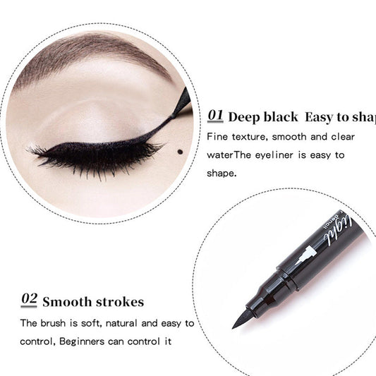 Vedenpitävä kaksipäinen eyeliner-kynä