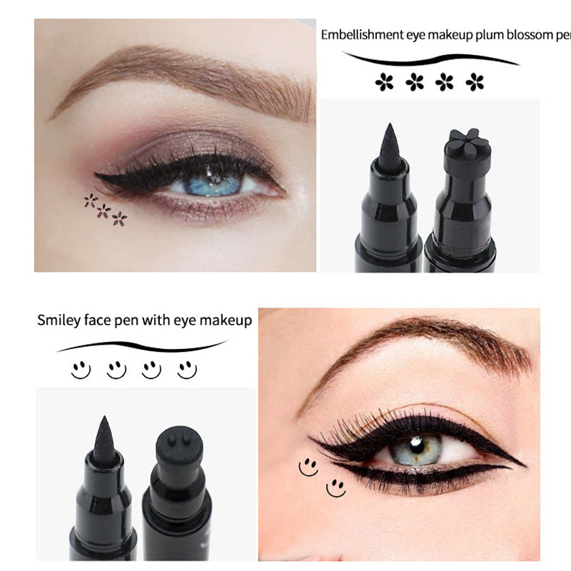 Vedenpitävä kaksipäinen eyeliner-kynä