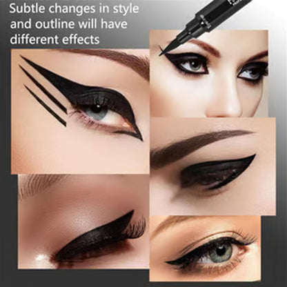 Vedenpitävä kaksipäinen eyeliner-kynä