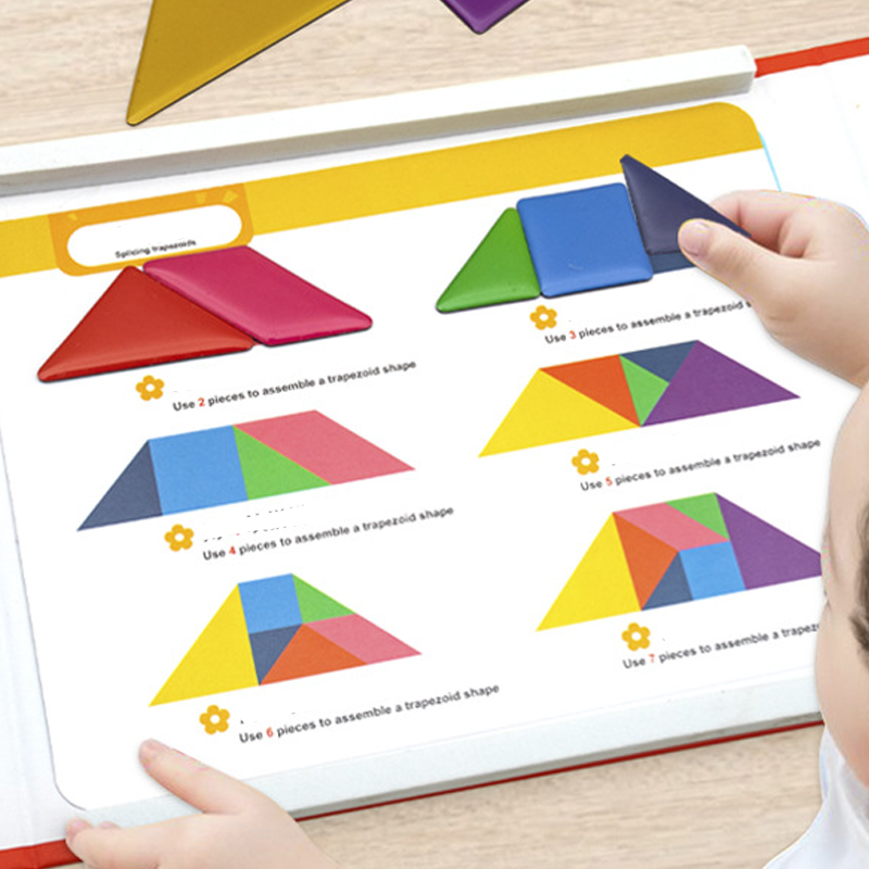 Lasten Magneettinen Tangram-Palapelisarja