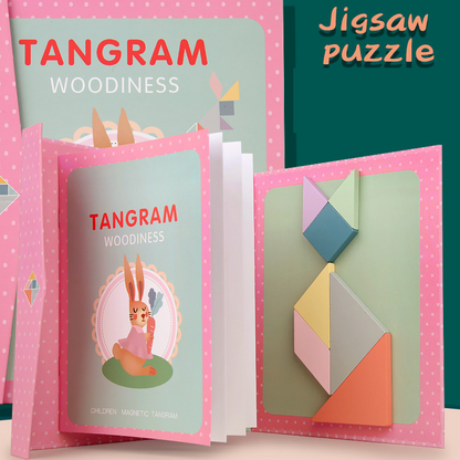Lasten Magneettinen Tangram-Palapelisarja