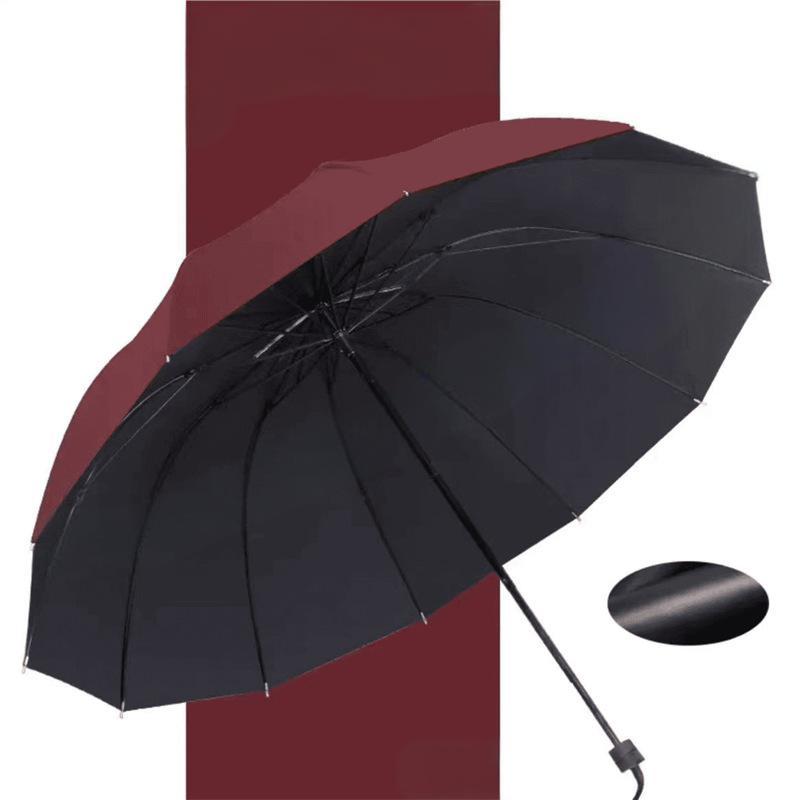 12-puolainen suuri taitettava tuulenpitävä sateenvarjo