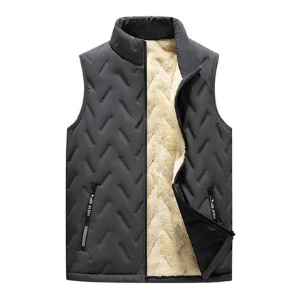 💖KUUMA TARJOUS 50 % ALENNUS✨️❄️ Unisex talvinen lämmin hihaton tikattu liivi fleecevuorella