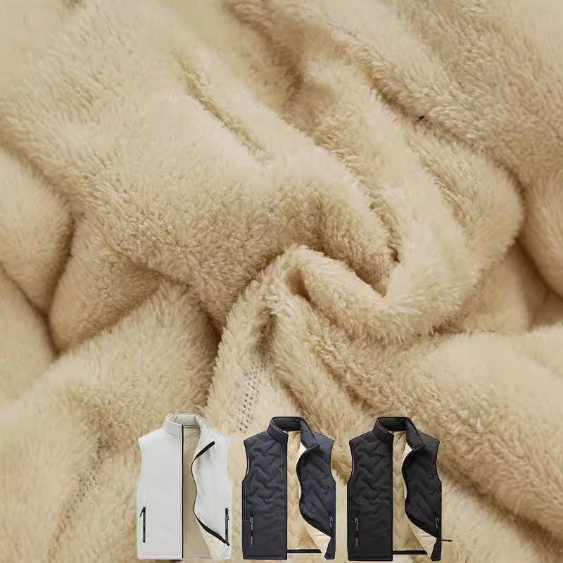 💖KUUMA TARJOUS 50 % ALENNUS✨️❄️ Unisex talvinen lämmin hihaton tikattu liivi fleecevuorella