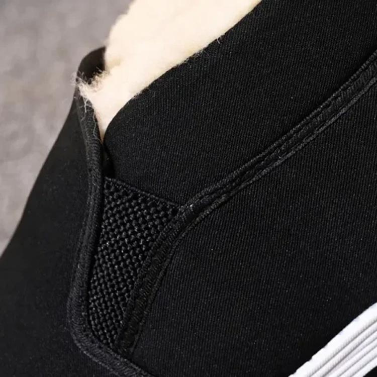 Miesten superlämpimät tekoturkisvuoratut liukumattomat puuvillakengät