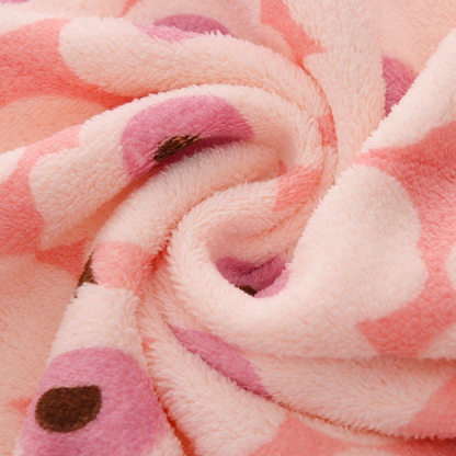 5 kpl korallinvärisiä flanellipyyhkeitä kotikäyttöön