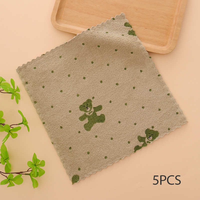 5 kpl korallinvärisiä flanellipyyhkeitä kotikäyttöön