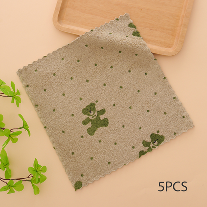 5 kpl korallinvärisiä flanellipyyhkeitä kotikäyttöön