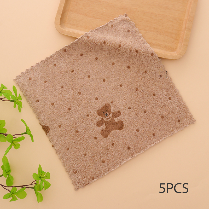 5 kpl korallinvärisiä flanellipyyhkeitä kotikäyttöön