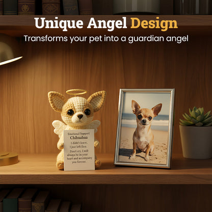 Hento virkattu pienoiskoossa oleva koiramuistoesine