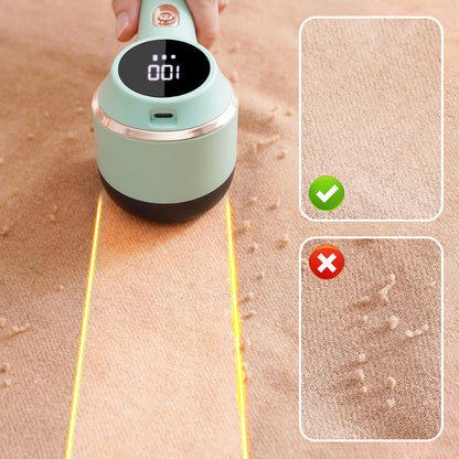 Digitaalinen näytöllä varustettu tekstiilien nukkaleikkuri — 3 nopeutta