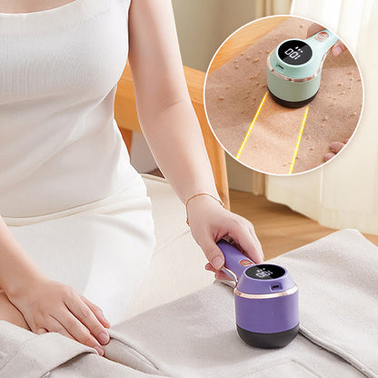 Digitaalinen näytöllä varustettu tekstiilien nukkaleikkuri — 3 nopeutta