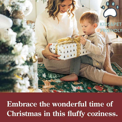 🔥Black Friday -megatarjous – 50 % alennus!🎄🎁 Pehmeä liukumaton joulukoriste-matto kotiin ✨