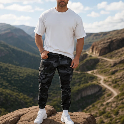 👖Kestävät taktiset työhousut – 💪 Kestävä nailon-villa-seos | 🔧 Monitaskuiset | 🌲 Valmiit ulkoiluun ja työskentelyyn