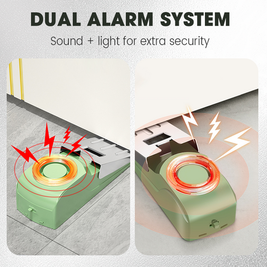 💥 Erikoistarjous 🔥 Uusittu 2025 Ovikynnys-varkaushälytin — parannettu ääni- ja valovaroitus (perheesi turvallisuudeksi 👨‍👩‍👧‍👦)